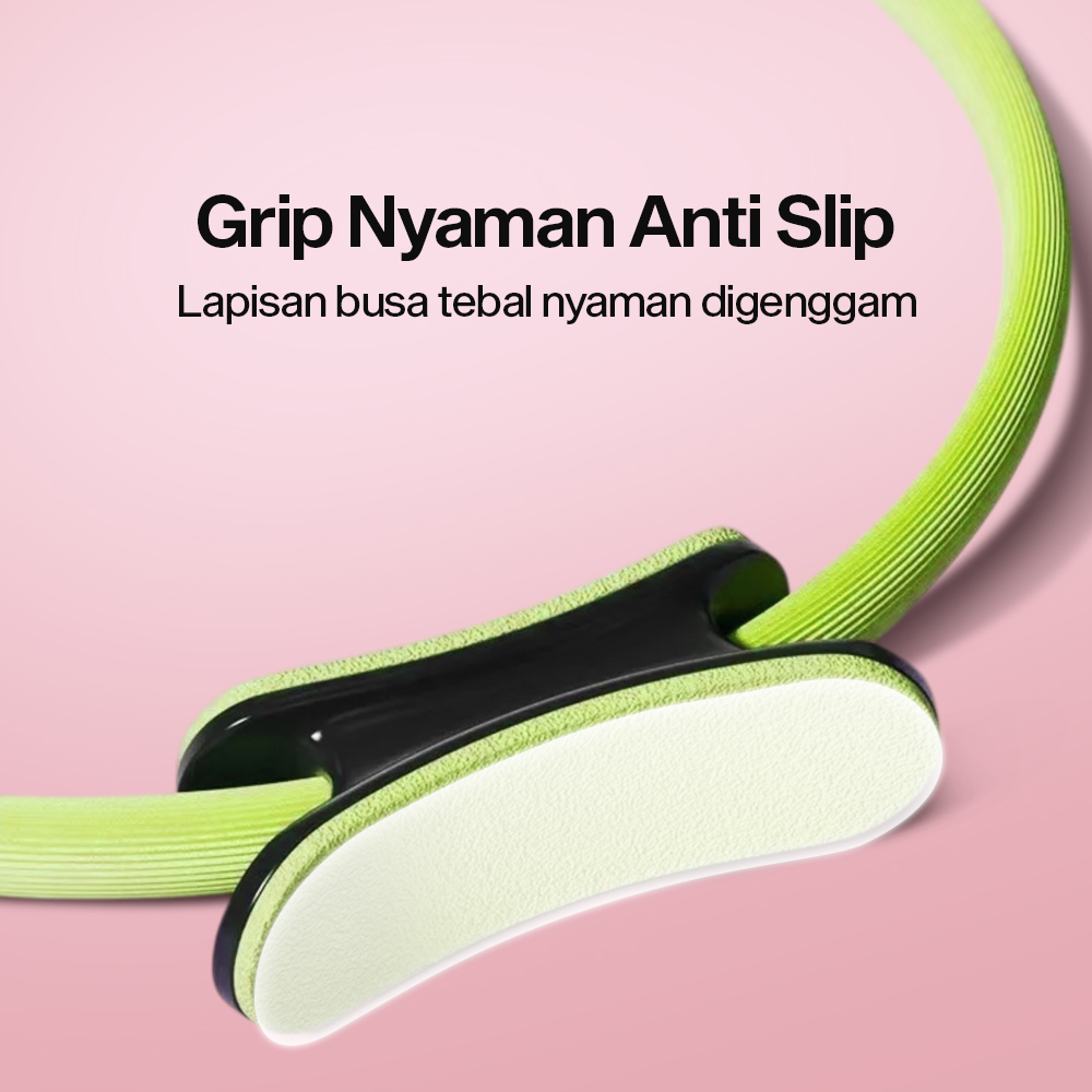 YIWU Magic Ring Resistance Pilates Circle Yoga Fitness 36cm - YW219 Gambar produk YIWU Magic Ring Resistance Pilates Circle Yoga Fitness 36cm - YW219