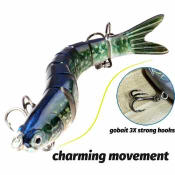 Gambar produk GOBAIT Umpan Pancing Ikan Lifelike Fish Bait Lure 8 Section 13.5cm 27g - GB-13