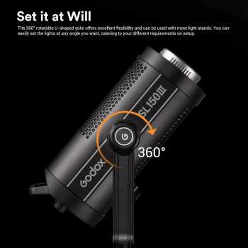 Gambar produk Godox Lampu Studio LED Fill Light 2.4G Wireless Bowens 5600K 200W - SL200III