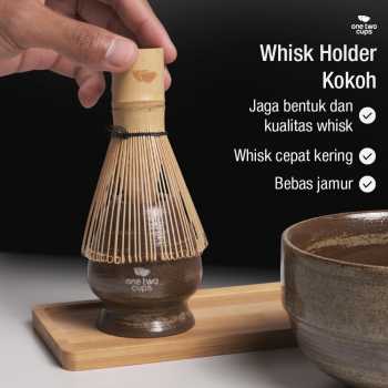 Gambar produk One Two Cups Matcha Set Kit Chawan Chasen Stand Chashaku 4 PCS - N41