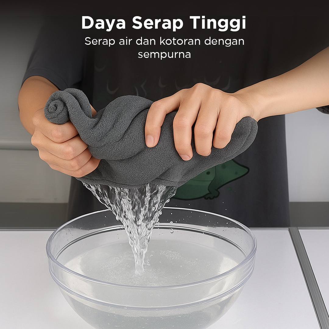 Gambar produk SHUMAI Kain Lap Microfiber Mobil Cleaning Towel Soft High Absorption 30x30cm - SH3