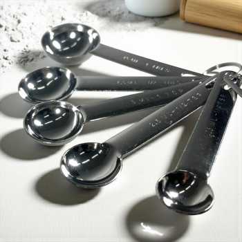 Gambar produk HOOMIN Sendok Takar Ukur Measurement Spoon Stainless Steel 6 PCS - 16752
