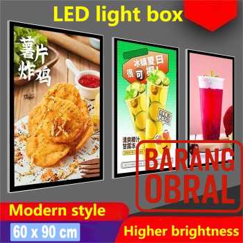 EYOU Light Box Display Frame Poster LED Magnetic EU Plug 60x90cm - YY-M-02 (BARANG OBRAL)