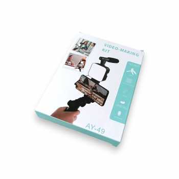 Gambar produk CENTECHIA Vlogging Kit 3in1 Microphone Fill Light Flexibel Tripod - AY-49