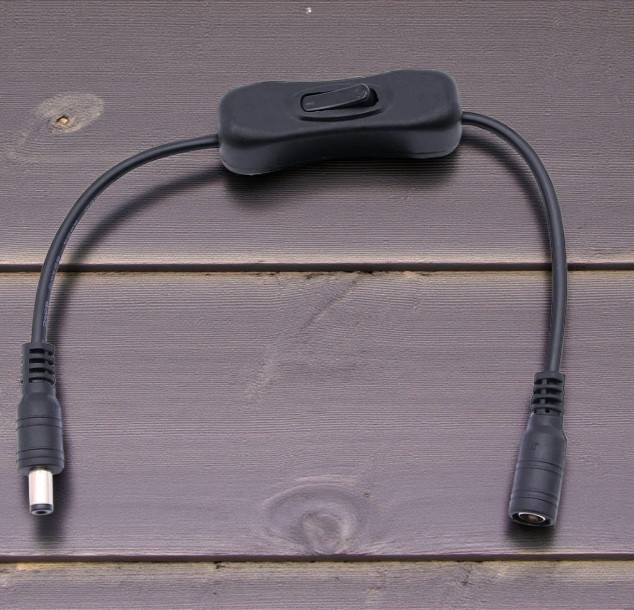 WETRUB Kabel DC Switch On/Off Extension Cable Connector 5.5 x 2.1mm - ZH-304 Gambar produk WETRUB Kabel DC Switch On/Off Extension Cable Connector 5.5 x 2.1mm - ZH-304