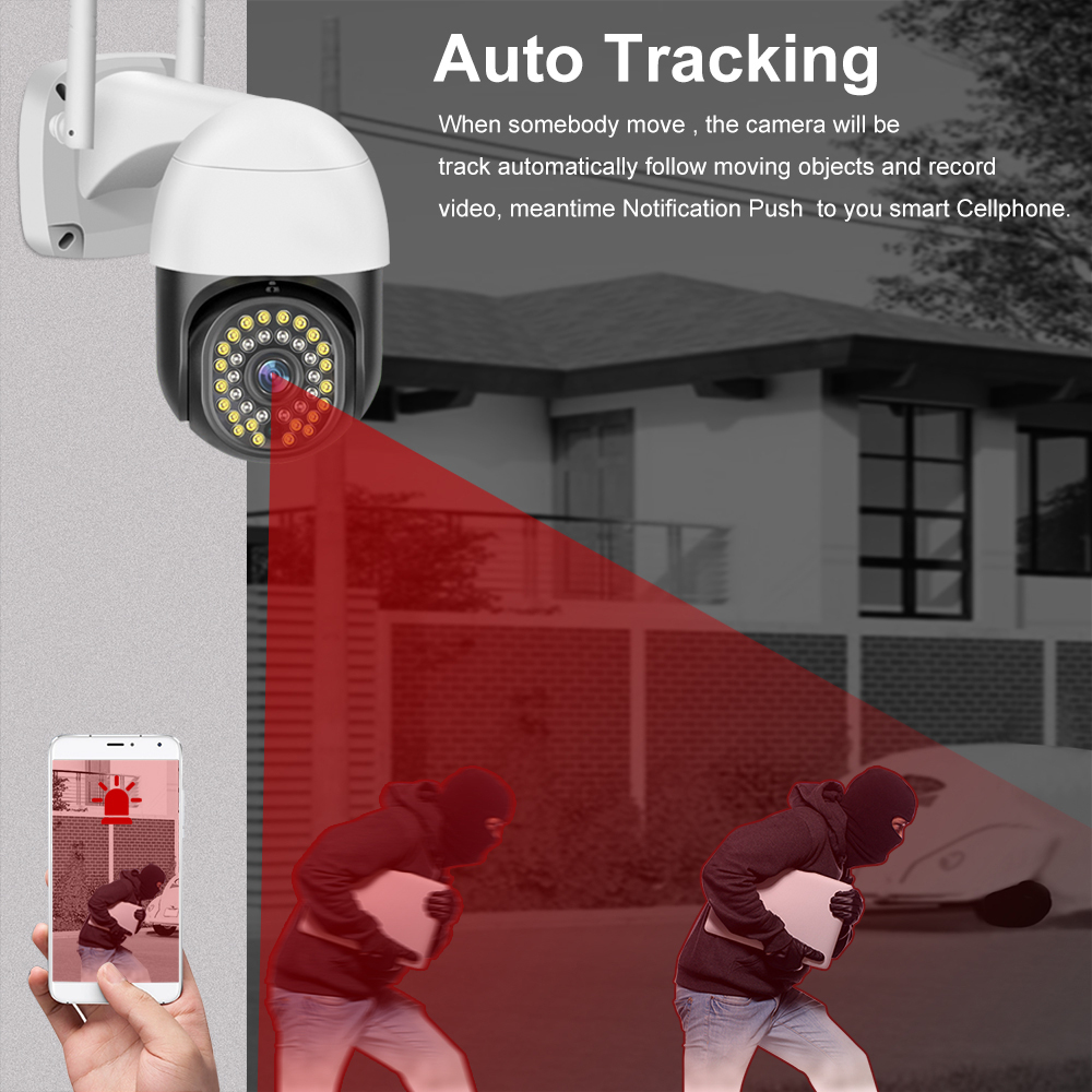 Gambar produk V380 Pro Kamera CCTV WiFi Outdoor Active Alarm Night Vision 1MP - C18PROX-L