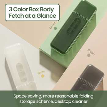 Gambar produk Pupu Kotak Kabel Organizer Data Cable Storage Box 6 Slot with Cover - INU166