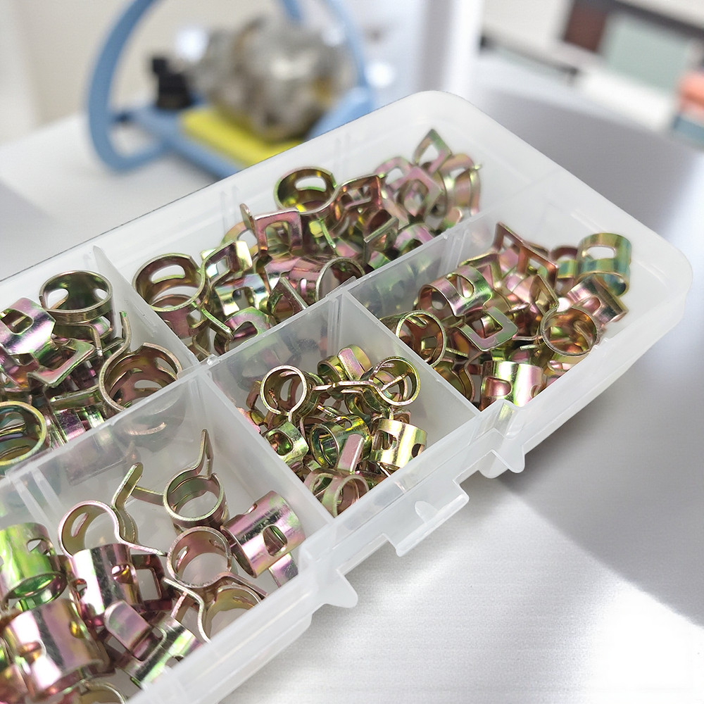 Alloet Penjepit Selang Ledeng Pipe Clamp Fastener 6-10mm 75 PCS - Q673B Gambar produk Alloet Penjepit Selang Ledeng Pipe Clamp Fastener 6-10mm 75 PCS - Q673B