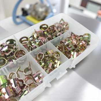 Alloet Penjepit Selang Ledeng Pipe Clamp Fastener 6-10mm 75 PCS - Q673B Gambar produk Alloet Penjepit Selang Ledeng Pipe Clamp Fastener 6-10mm 75 PCS - Q673B