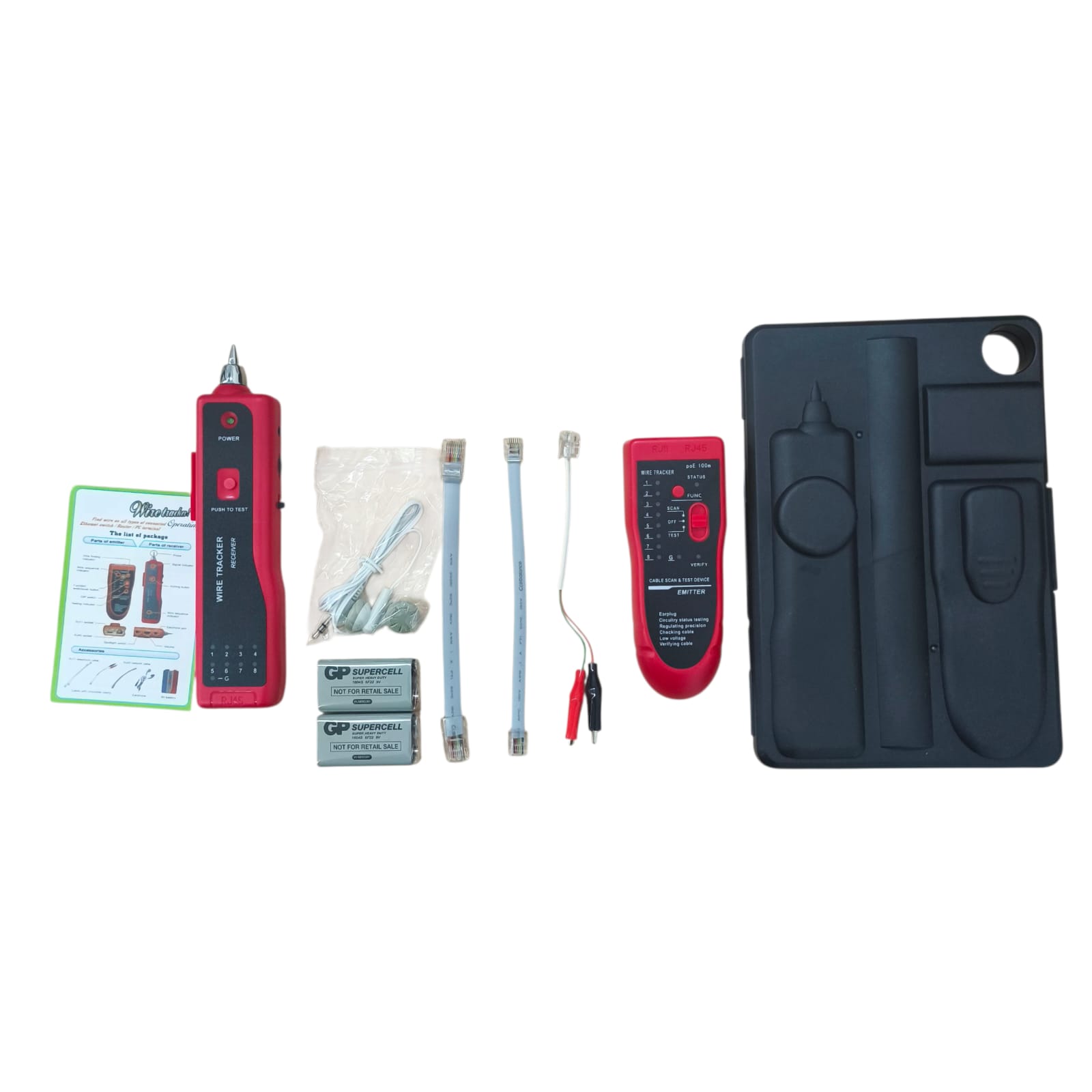 Gambar produk KEBIDU LAN Tester Wire Tracker Cable Scan Track Line Finder Network - KB-411