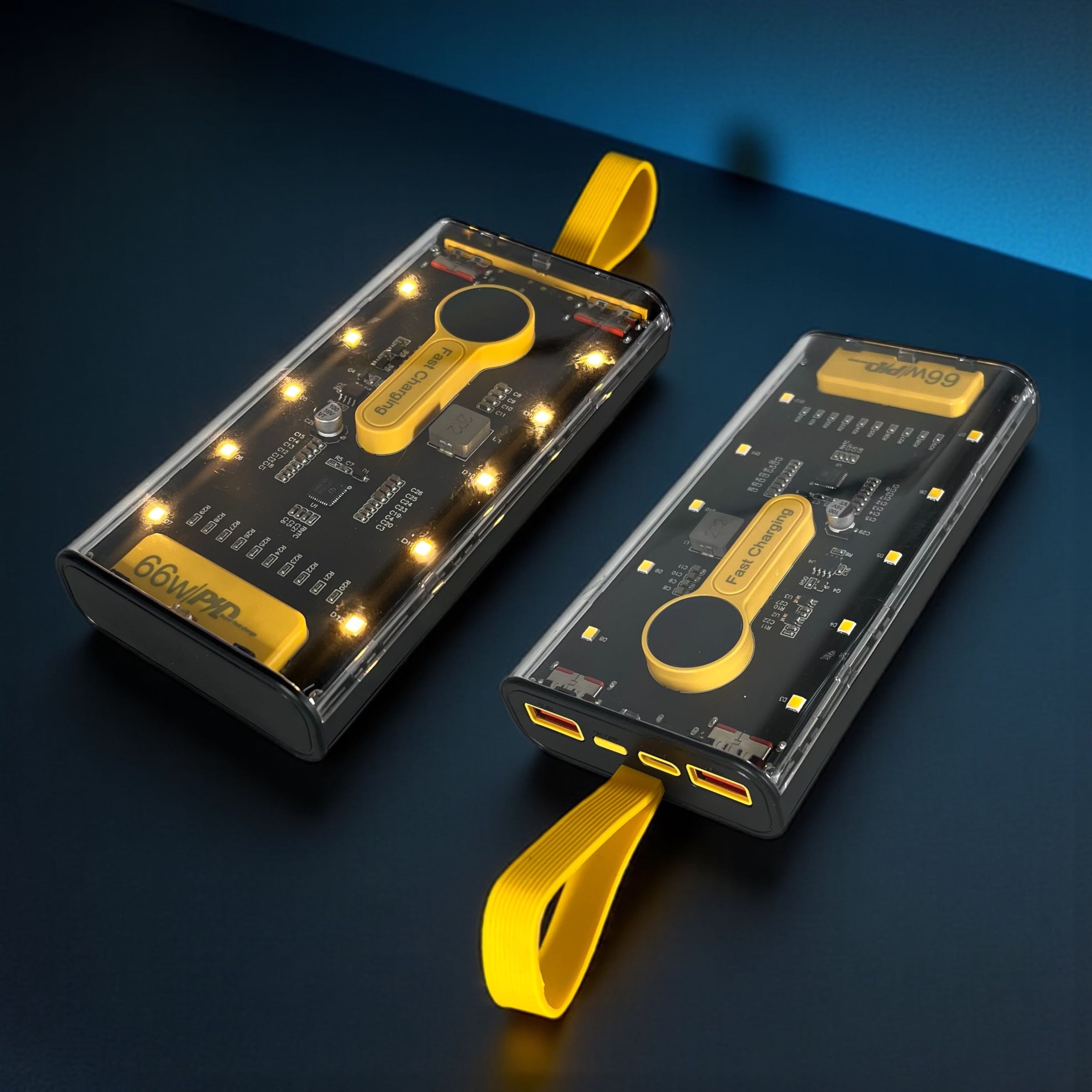 Gambar produk Shark Power Bank 20000mAh Fast Charging PD LED Dual USB Port 66W - KP105