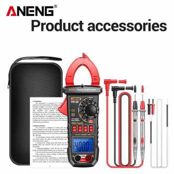 Gambar produk ANENG Digital Multimeter Tang Ampere Voltage NCV Tester Clamp 600A - PN128