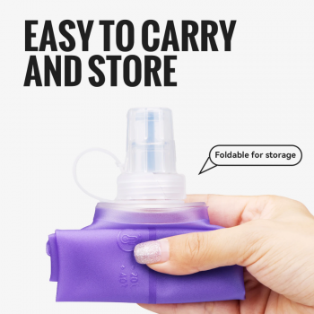 TaffSPORT Botol Minum Soft Flask Foldable Sport Water TPU 500 ml - TF009 Gambar produk TaffSPORT Botol Minum Soft Flask Foldable Sport Water TPU 500 ml - TF009