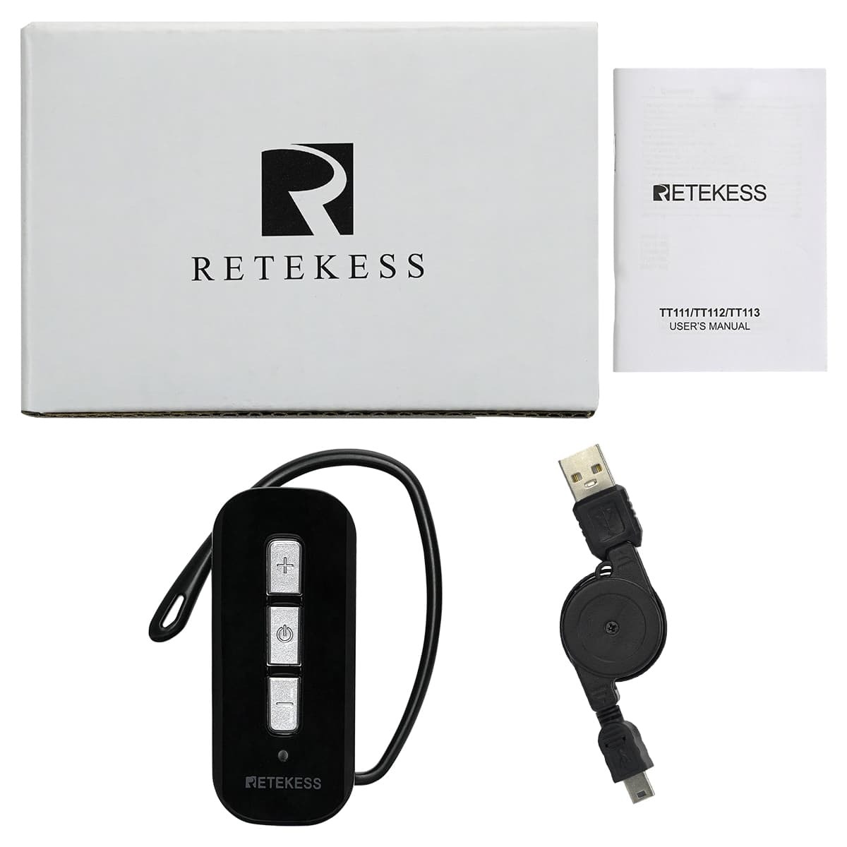 RETEKESS Audio Tour Guide Wireless Receiver Earphone Ear Hook 520mAh - TT111 Gambar produk RETEKESS Audio Tour Guide Wireless Receiver Earphone Ear Hook 520mAh - TT111
