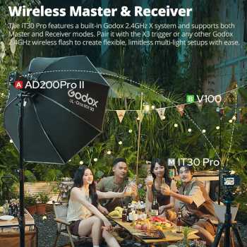 Gambar produk Godox Flash Camera Wireless 2.4GHz TTL Touchscreen 900mAh for Canon - iT30Pro C