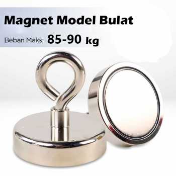 Gambar produk Taffware Strong Neodymium Magnet Model Bulat 48mm 85-90kg - TN6