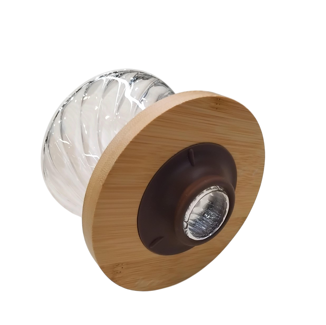Gambar produk FMA V60 Coffee Dripper Alat Seduh Kopi Manual Bamboo Kaca 1-4 Cup Diagonal - SD-8106