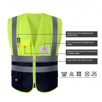 Gambar produk SPARDWEAR Rompi Proyek K3 Safety Vest Reflective High Visibility XL - 316