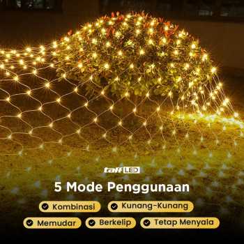 Gambar produk TaffLED Lampu Hias Jaring String Lights Decoration EU Plug 3x2M - EK-04