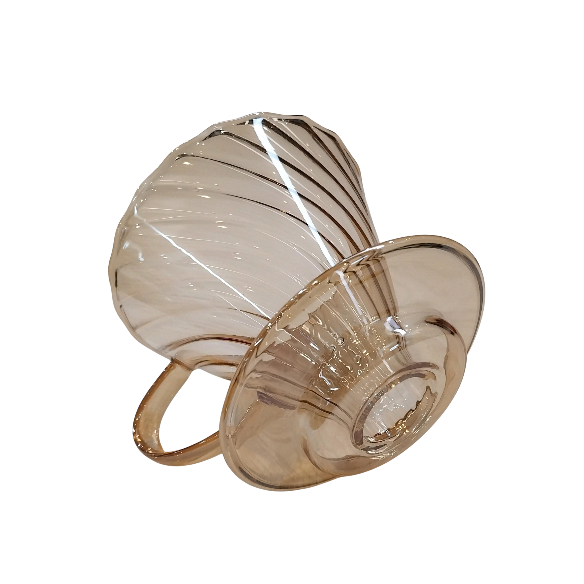 WURJO V60 Coffee Dripper Alat Seduh Kopi Manual Kaca 1-2 Cup - WJ2 Gambar produk WURJO V60 Coffee Dripper Alat Seduh Kopi Manual Kaca 1-2 Cup - WJ2