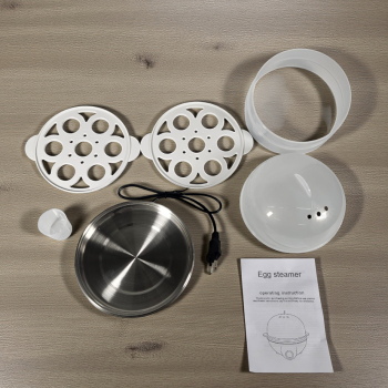 Gambar produk BONIN Alat Rebus Telur Elektrik Double Layer Egg Steamer 220V 350W - BN-20