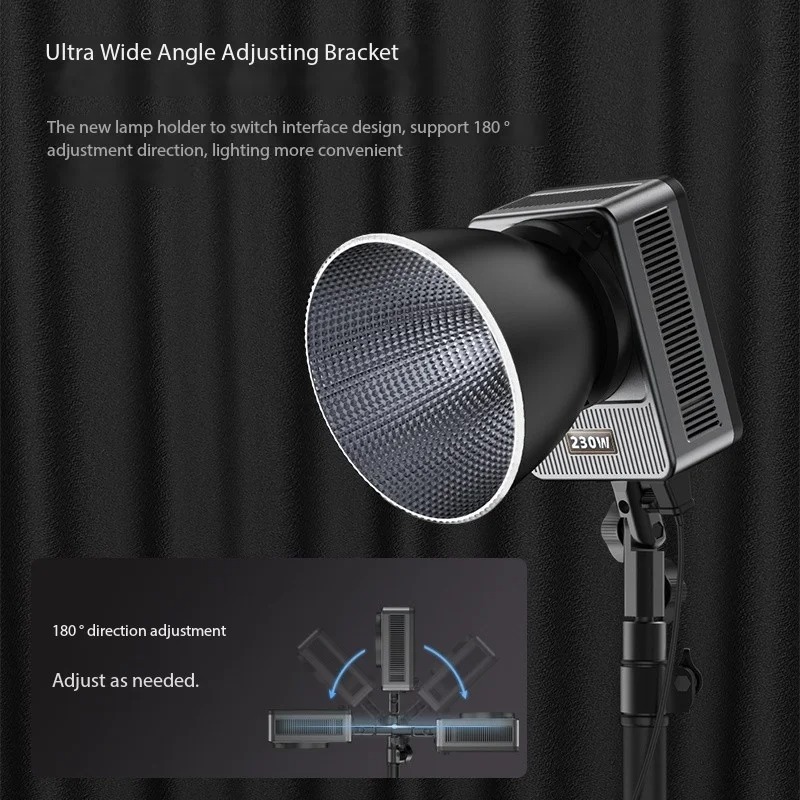 Gambar produk LIYADI Lampu Studio Fotografi COB LED RGBW 24 Mode TFT Display 330W - G330C