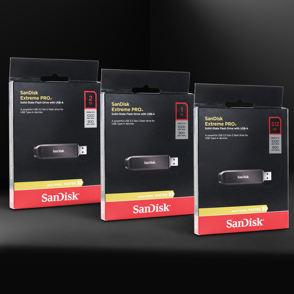 Gambar produk SanDisk Extreme PRO Flashdisk with USB Type A 3.2 Gen 2 512GB - SDCZ820