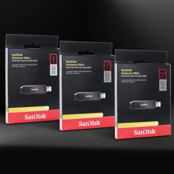 Gambar produk SanDisk Extreme PRO Flashdisk with USB Type A 3.2 Gen 2 512GB - SDCZ820