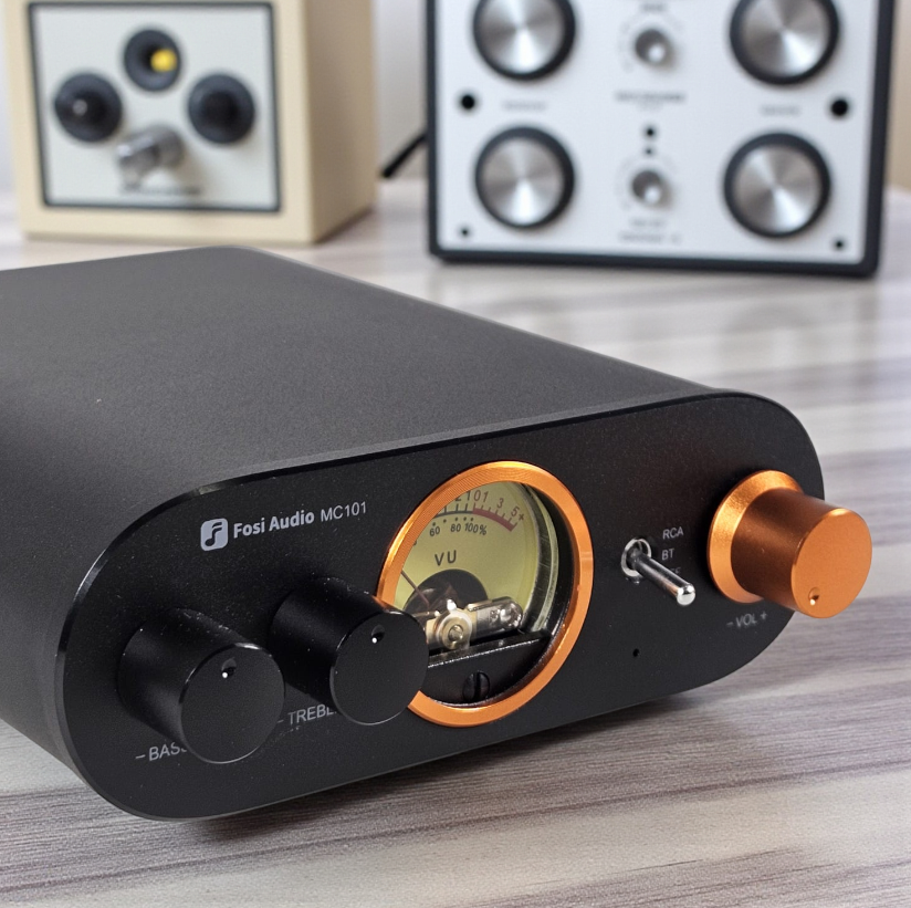 Gambar produk Fosi Audio Mini Portable Bluetooth Stereo Amplifier With VU Meter - MC101