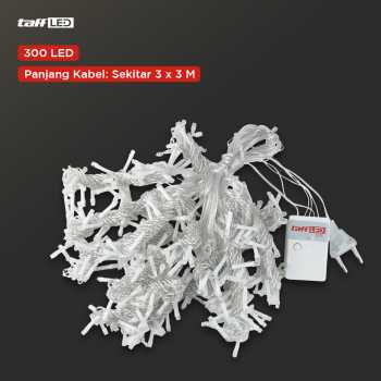 Gambar produk TaffLED Lampu Hias Gorden String Lights Wedding Decoration 3x3M - 300L