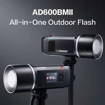 Gambar produk Godox Flash Camera Wireless 2.4GHz TTL 3in1 Color 8940mAh 600Ws - AD600BMII