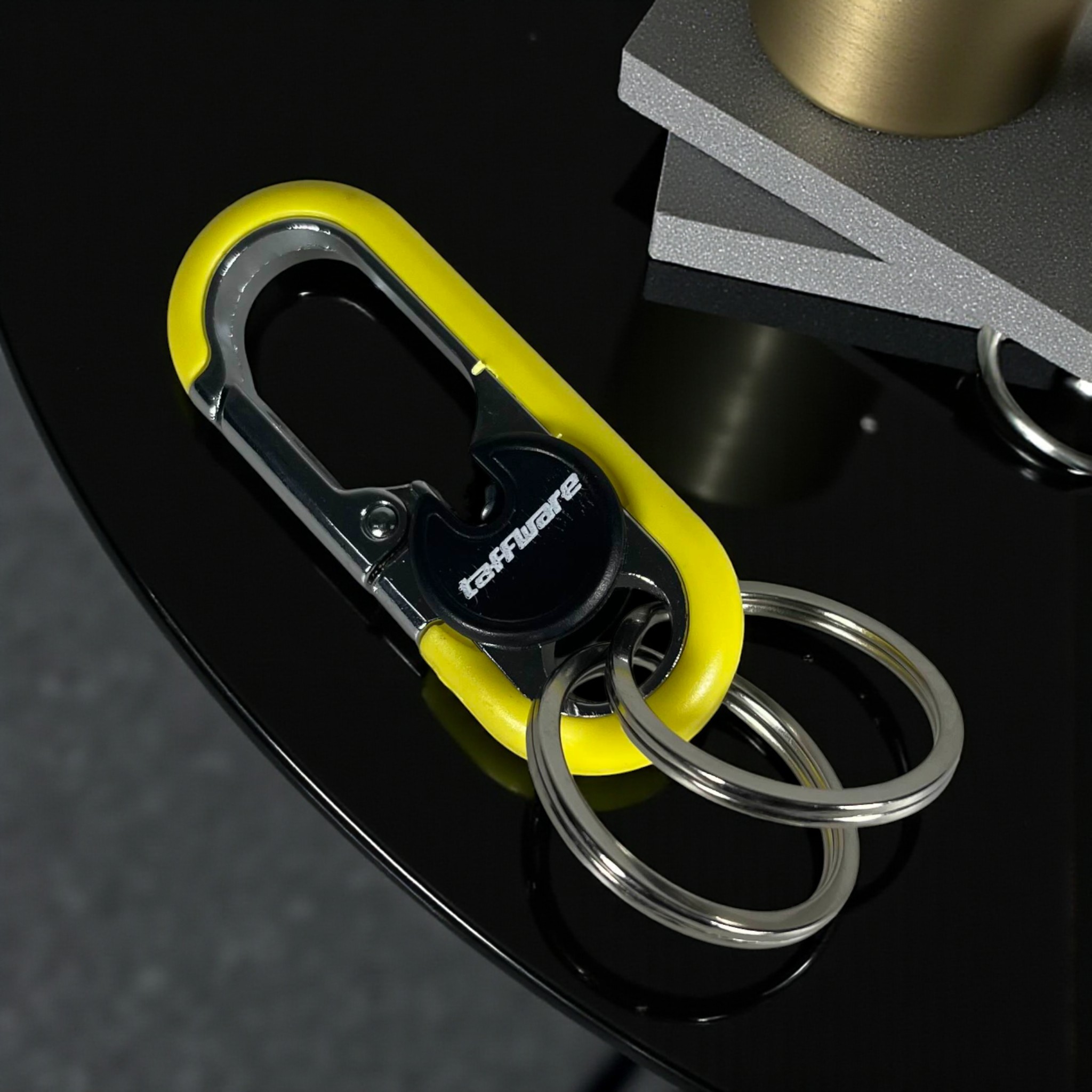 Taffware Gantungan Kunci Carabiner Keychain Clip Stainless Steel - A3746 Gambar produk Taffware Gantungan Kunci Carabiner Keychain Clip Stainless Steel - A3746