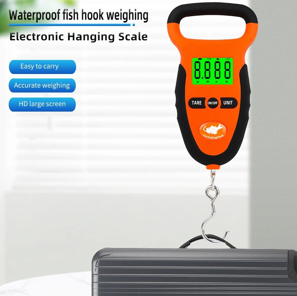 Gambar produk JUANJUAN Timbangan Koper Digital 50 kg Portable Hook Scale Pocket - LS03