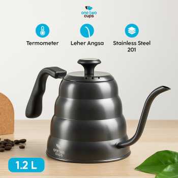One Two Cups Teko Kopi Leher Angsa Gooseneck Pour Over Thermometer - OTC265