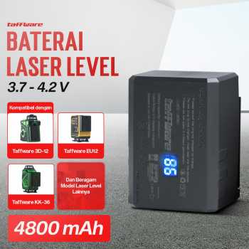 Taffware Baterai Laser Level 3D Rechargeable Battery with LED Display - BM03