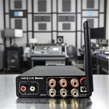 Gambar produk Fosi Audio Amplifier Bluetooth 5.0 HiFi 2.1 Channel 165x2+350W TPA3255 - BT30D PRO- MAX