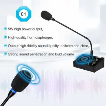 RETEKESS Window Speaker Intercom Dual Way Mic Loket Counter Teller 5W - TW106 Gambar produk RETEKESS Window Speaker Intercom Dual Way Mic Loket Counter Teller 5W - TW106