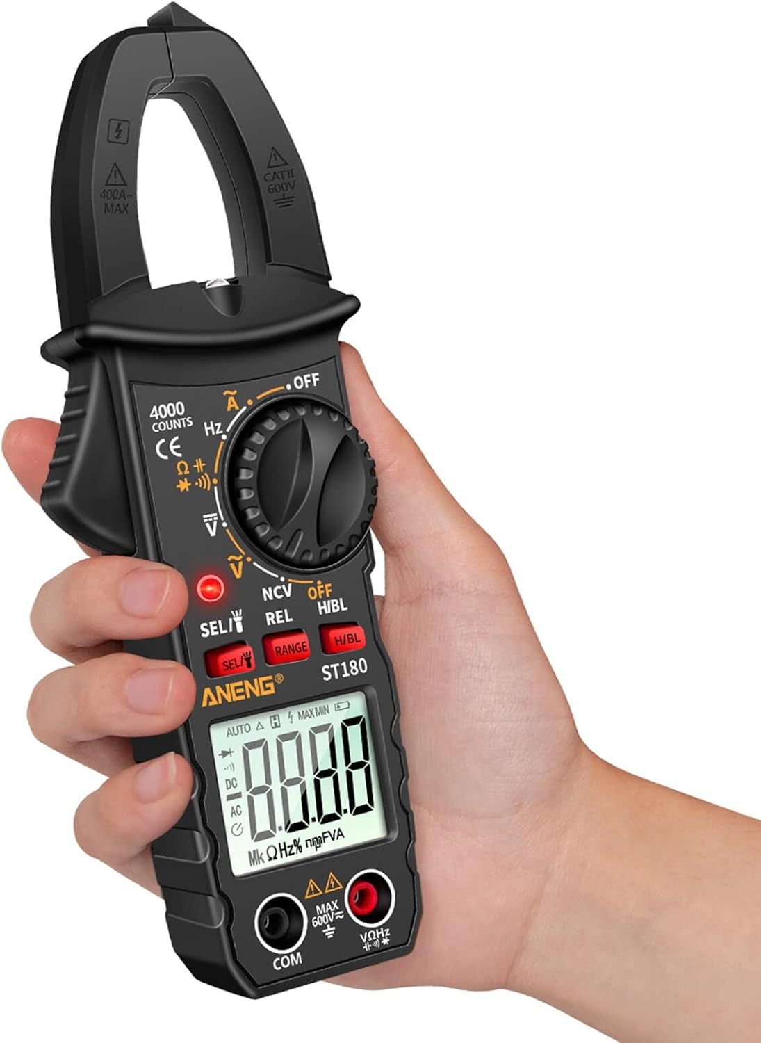 Gambar produk ANENG Digital Multimeter Tang Ampere Voltage NCV Tester Clamp - ST180