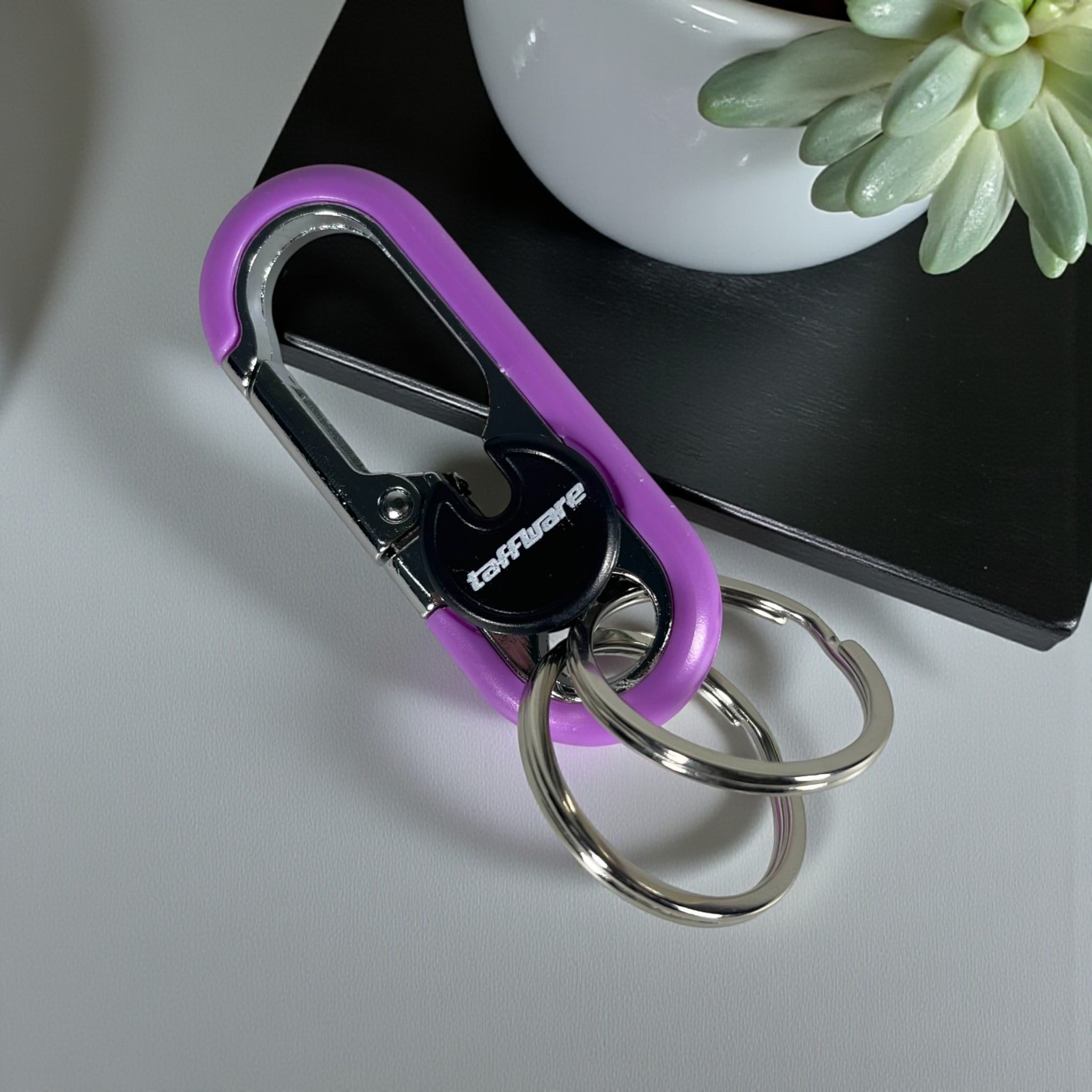 Taffware Gantungan Kunci Carabiner Keychain Clip Stainless Steel - A3746 Gambar produk Taffware Gantungan Kunci Carabiner Keychain Clip Stainless Steel - A3746
