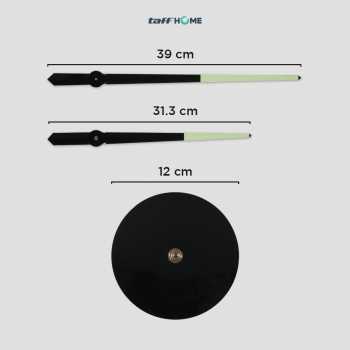 Gambar produk TaffHOME Jam Dinding Besar DIY Giant Clock Glow in The Dark 90-100cm - DIY-106
