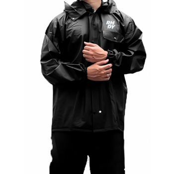 Gambar produk Rhodey Jas Hujan Motor Setelan PVC Raincoat Full Pressed L with Hood - RD-120
