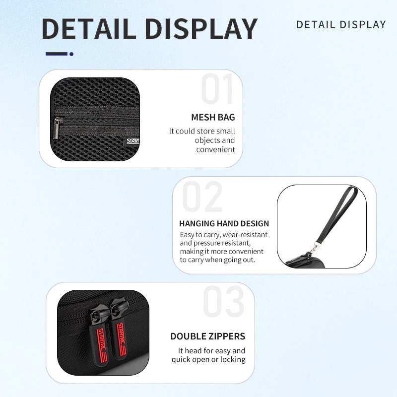 Gambar produk STARTRC Tas Kamera Aksi DJI 3/4/5 Pro Hard Shell Action Storage Bag - ST-345