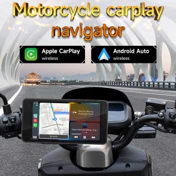 Gambar produk BQCC Motorcycle Smart Screen CarPlay Android Auto Waterproof 4.7 Inch - B5341