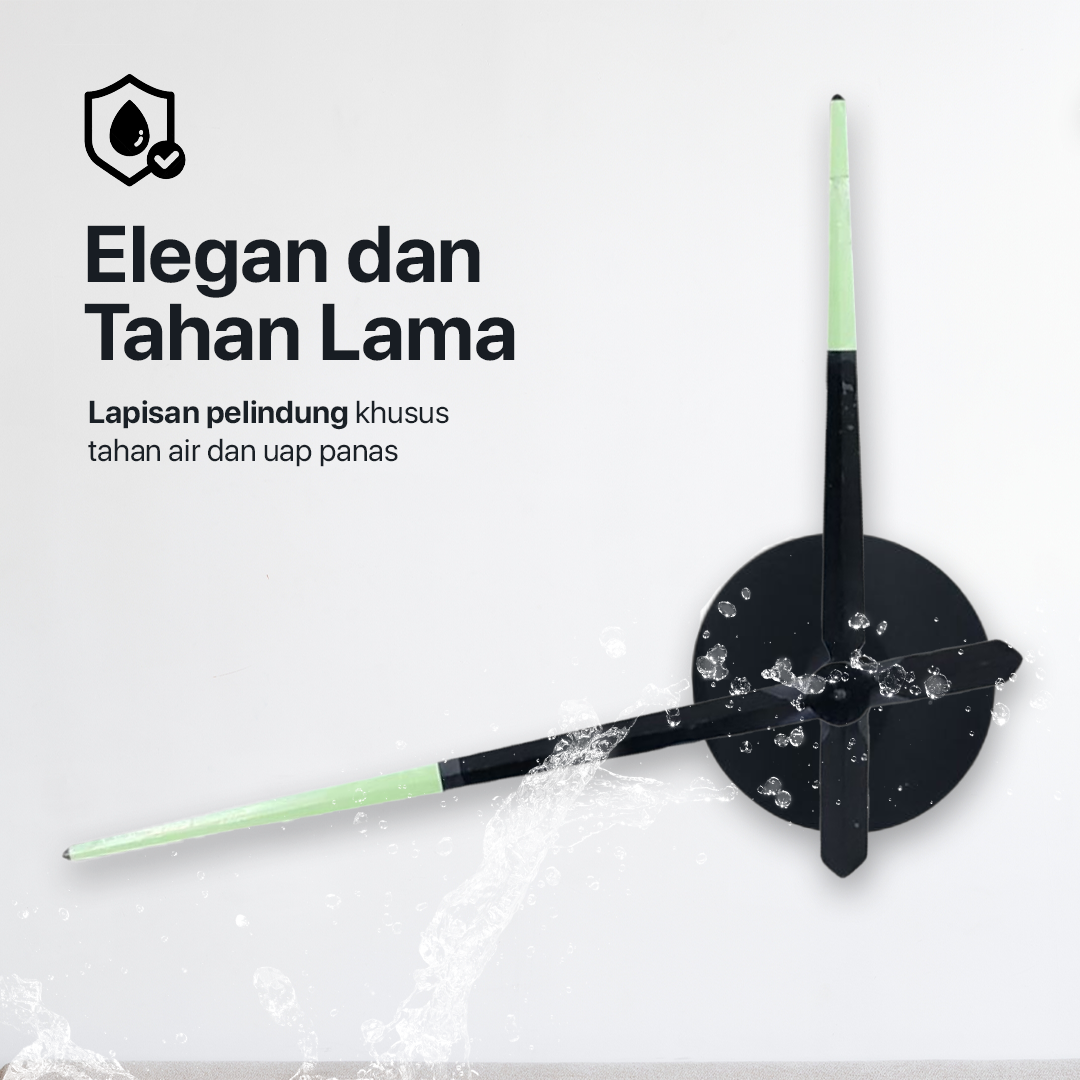 TaffHOME Jam Dinding Besar DIY Glow in The Dark 90-100cm - JM-03 Gambar produk TaffHOME Jam Dinding Besar DIY Glow in The Dark 90-100cm - JM-03