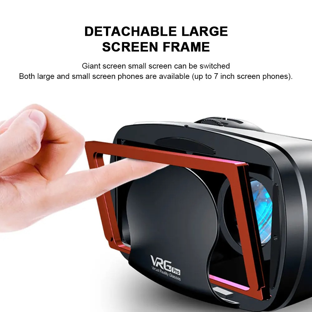 Gambar produk VRG VR Box 3D Virtual Reality Glasses Adjustable 7 Inch Smartphone - PRO