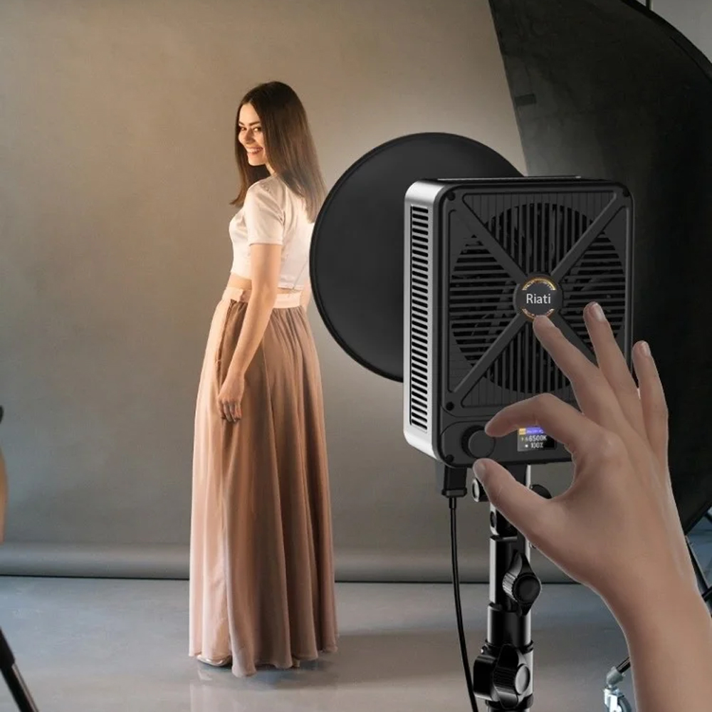 Gambar produk LIYADI Lampu Studio Fotografi COB LED RGBW 24 Mode TFT Display 330W - G330C