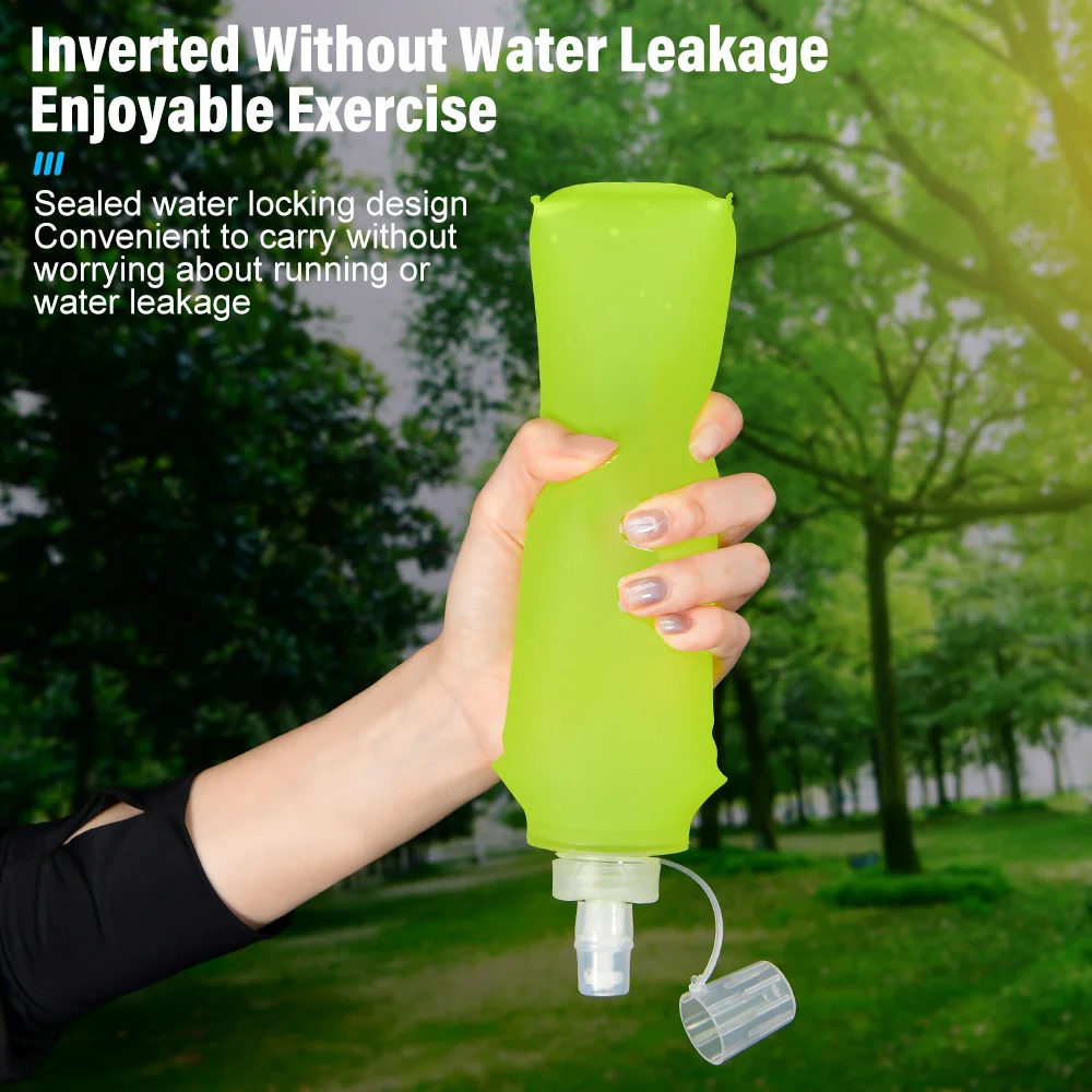 TaffSPORT Botol Minum Soft Flask Foldable Sport Water TPU 500 ml - TF009 Gambar produk TaffSPORT Botol Minum Soft Flask Foldable Sport Water TPU 500 ml - TF009