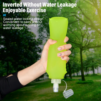 TaffSPORT Botol Minum Soft Flask Foldable Sport Water TPU 500 ml - TF009 Gambar produk TaffSPORT Botol Minum Soft Flask Foldable Sport Water TPU 500 ml - TF009