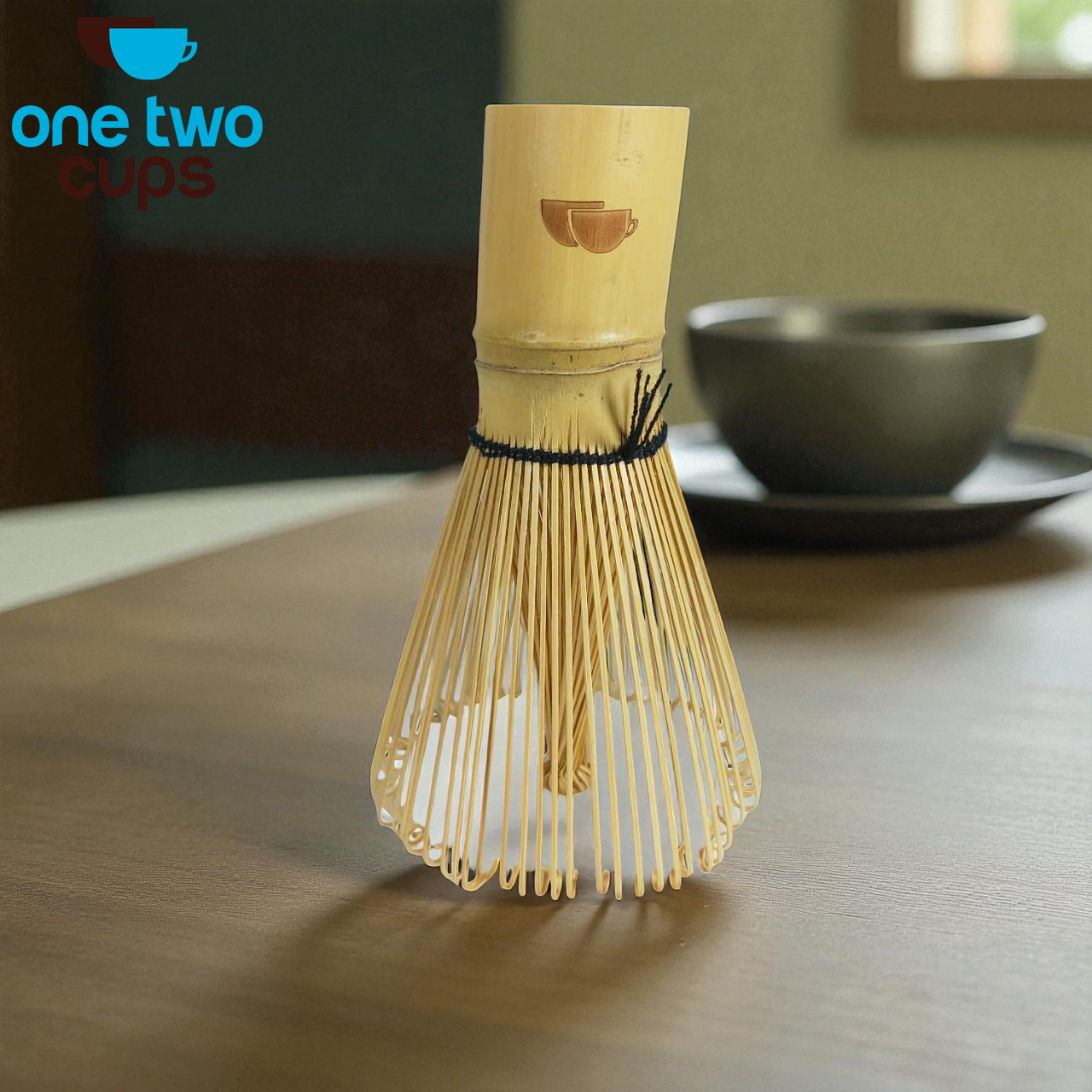 One Two Cups Matcha Set Kit Chasen Stand Chashaku Bamboo 3 PCS - D-31 Gambar produk One Two Cups Matcha Set Kit Chasen Stand Chashaku Bamboo 3 PCS - D-31