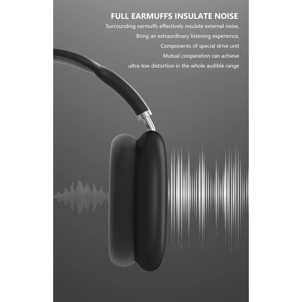 Gambar produk LEROBO Headphone Bluetooth 5.1 HiFi Subwoofer Noise Reduction 150mAh - P9